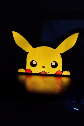 Pikachu Tasarımlı Gece Lambası Çok Renkli 47347142
