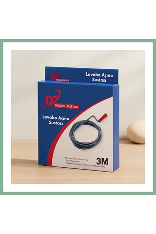 Bşkvirgo 3 M Spiral Esnek Yay Lavabo Ve Gider Boru Açıcı Bsk2026