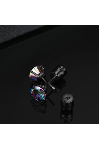 Rainbow Küpe - Limited Edition - Döner Kilit Çok Renkli