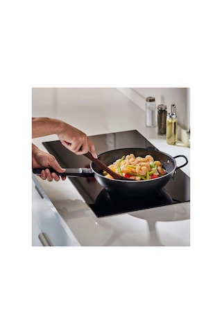 Ikea Blagylta Alüminyum Seramik Kaplama Wok Tava 28 Cm Siyah Tek Parça