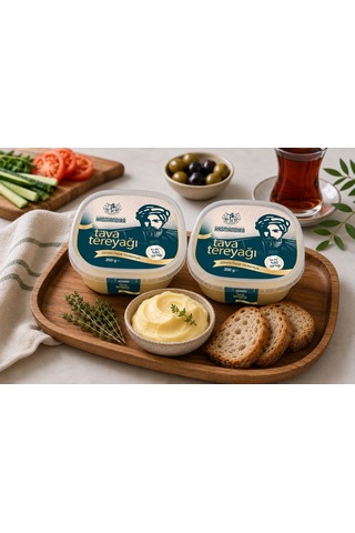 Hasmandıra Dövme Topak Tava Tereyağı 350 G X 2 Adet %82 Süt Yağı İkili Paket
