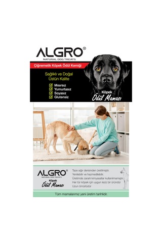 Algro Tavuklu Beyaz Düğüm Kemik Jumbo Boy Sığır Derisi 36 CM 230 G