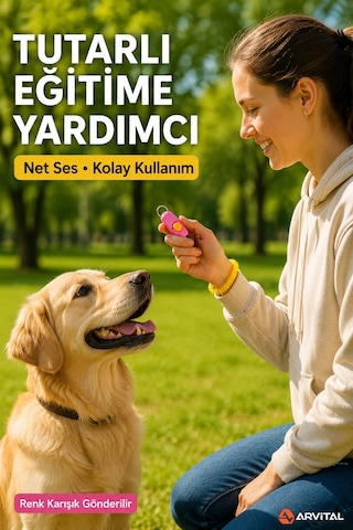 Köpek Eğitim Clicker Bilek Askılı Sesli Eğitim Aparatı