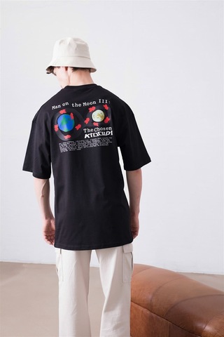 Flood Of Style Unisex Kid Cudi Man Of The Moon 3 Siyah Tshirt