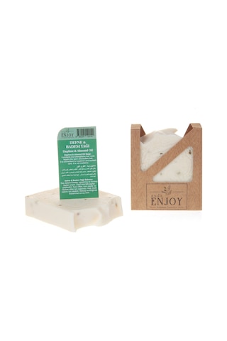 Suds Enjoy El Yapımı Yüz Saç ve Vücut için Doğal Defne & Badem Yağı Sabunu 100 G
