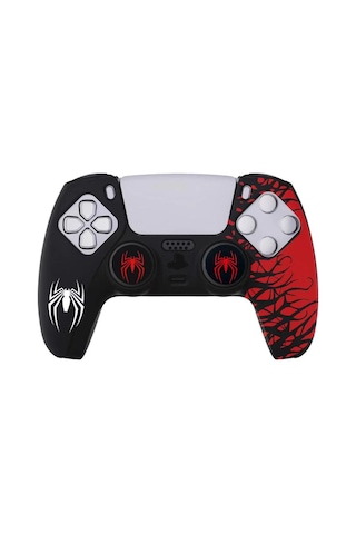 Ps5 Dualsense Spider-man Koruyucu Silikon Kılıf + Analog Silikon Koruyucu