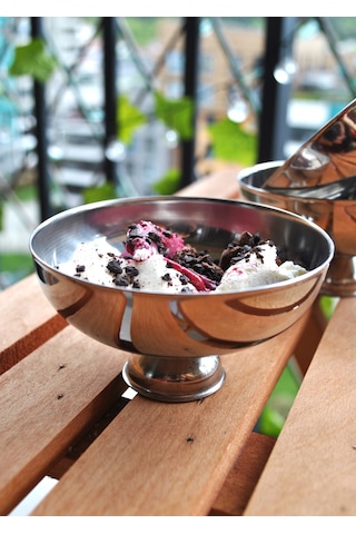 2 Adet Paslanmaz Çelik Dondurma Kasesi / Pilav Ölçeği 10 Cm