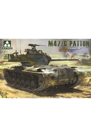 1/35 M47/g Us Orta Tankı 2 İn 1 Maketi, Takom 2070