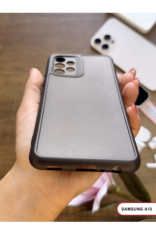 Samsung Galaxy A13 Uyumlu Kamera Korumalı Darbeye Dayanıklı Renk Atmayan Keep Silikon Kılıf Siyah