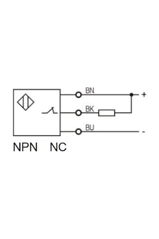 Lanbao Lr08tbf15dnc ,m8/1.5mm Npn-nc 3-kablo Endüktif Sensör