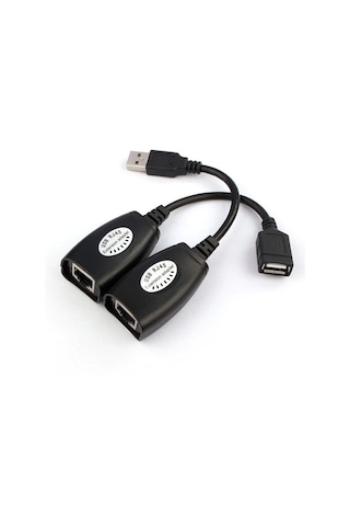 Usb 2.0 Rj45 Extender Uzatma Kablosu Cat5-Cat6 Uzatıcı