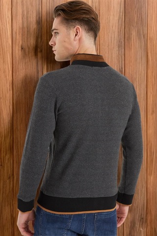 1021 Dewberry Erkek Sweatshırt-açık Diagonal Antrasit Açık Diagonal Antrasit