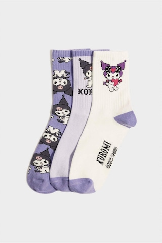 Defacto Kız Çocuk Hello Kitty 3lü Pamuklu Uzun Çorap G1931a8nskr1 Çok Renkli-kr1