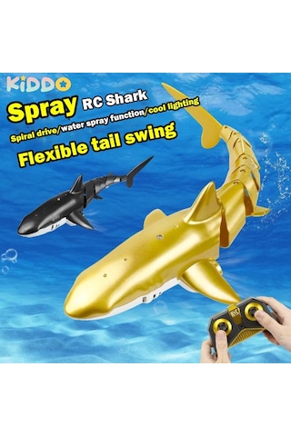 Akıllı Rc Köpekbalığı Balina Sprey Su Komik Oyuncak Uzaktan Kumandalı Tekne Rc Spot Whale