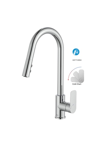 Roca Cala A5A816EC00 Pull-Down Spiralli Mutfak Bataryası Krom