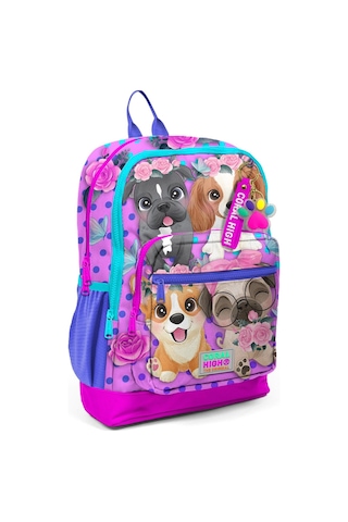 Coral High Kids Pembe Köpek Desenli Okul Sırt Çantası 23750