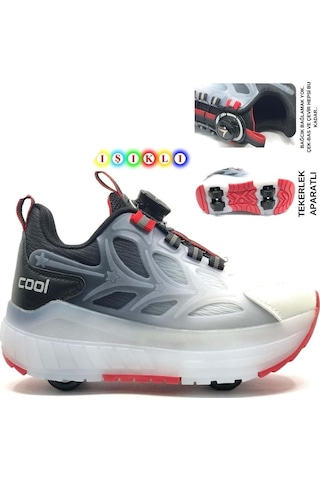 Cool Wheel Çocuk Işıklı Tekerlekli Sneaker Siyah