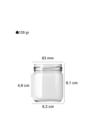 10-1000 Ml Farklı Boyutlarda Kavanoz 10-1000 Arası Cc Konserve Metal Kapaklı Cam Kavanoz 6 Adet Şeffaf, 210 Cc Açık Kahverengi