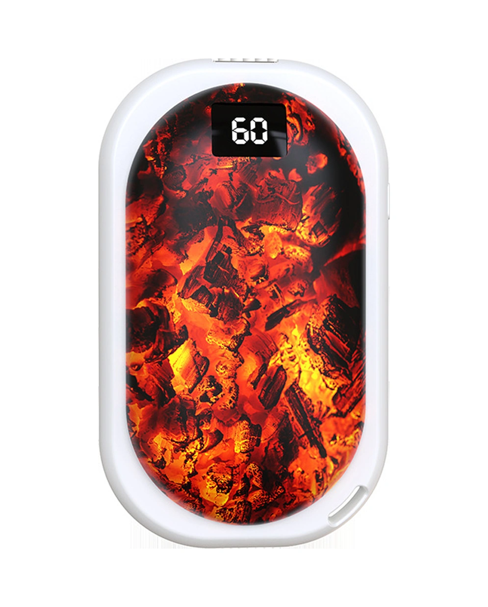 Qingmipy Usb Şarjlı 3 Seviye Isıtma Eli Isıtıcı 5000mah Power Bank Içinli Taşınabilir Mini Isıtıcı Kış Hediyesi Beyaz