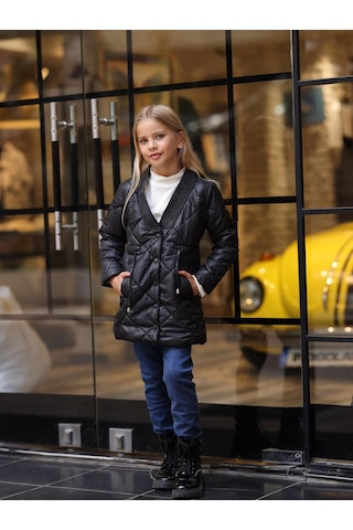 Jesika Kumaş Elyaflı Mont, Yarım Balıkçı Uzun Kol Ve Denim Pantolon 3 Lü Kombin - 31432 Çok Renk