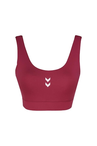 Hummel Bra Sajar Kadın Bordo Yuvarlak Yaka Atlet Bordo