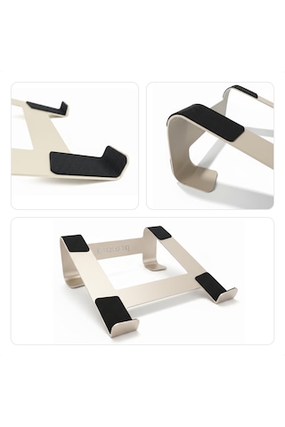 Prexua Fixer Laptop Standı - Notebook Yükseltici Altlık - Metal - Gold - Fxr4025gl