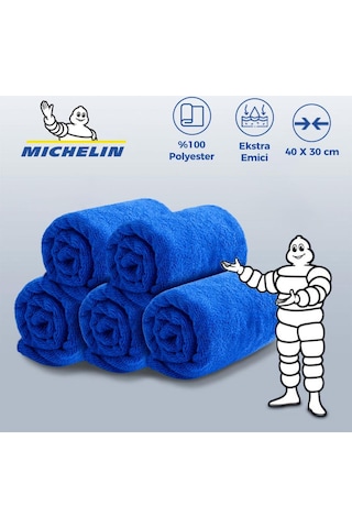 Michelin Mc42118 40x30cm Süper Emici Mikrofiber Havlu, 5 Adet
