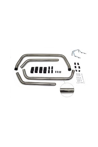 Omsa Ford F150 Kobra Roll Bar Çap:76 Krom 2009-2014 Arası