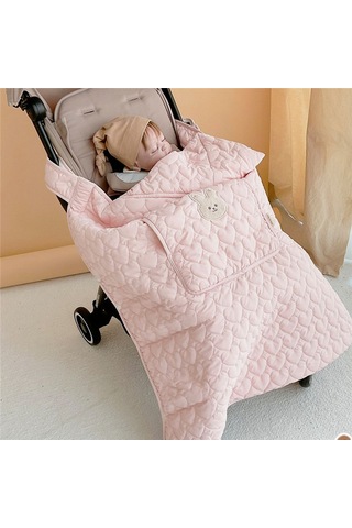 Bebek Arabası Dış Mekan Rüzgar Geçirmez Battaniye - Kahverengi