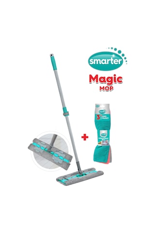 Smarter Magic Mop Paspas + Mikrofiber Bez 3'lü Temizlik Bezi