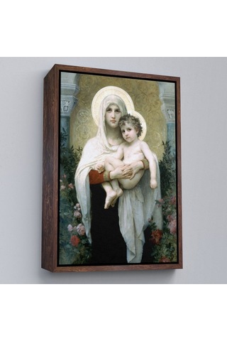 Çerçeveli Meryem Ve Oğlu İsa Tablo - Jesus Christ -6438