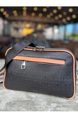 Just Polo Orijinal Kadın Ayarlanabilir Uzun Askılı Omuz Çantası Shopper 17x27 Yeni Siyah Camel