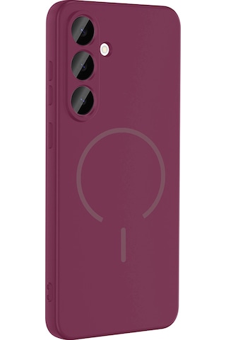 Mobilefix Galaxy S26 Plus Kılıf M-safe Şarj Özellikli Zore Meta Kapak - Mürdüm