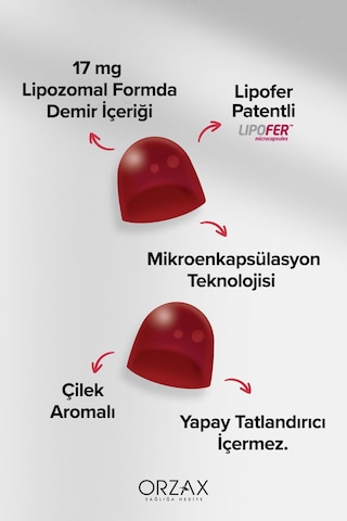 Ocean Gummies Iron Extra Demir İçeren Takviye Edici Gıda 60 Adet Çiğnenebilir Jel Form