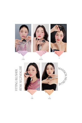 Ciltle Bütünleşen Ve Pürüzsüzleştiren, Yumuşak Dokulu Allık Muzıgae Mansıon Fitting Blush 05 Find 05 Find