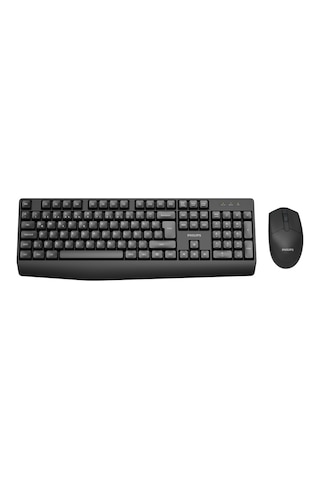 Phılıps Spt6337b, Siyah, Türkçe Q, 2.4ghz Kablosuz, Klavye Mouse Set