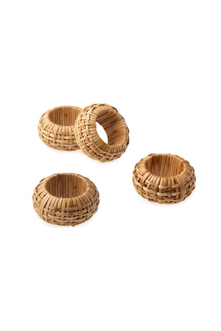 Jumbo Nature 4'lü Peçete Halkası Hasır