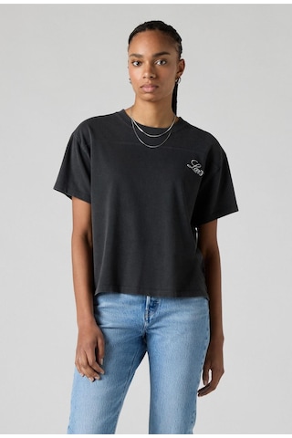 Vintage Sport Script Pirat Siyah Kadın T-shirt-12950 Siyah