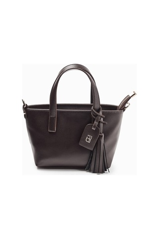 Molene Kahverengi Püskül Detaylı Mini Tote Çanta