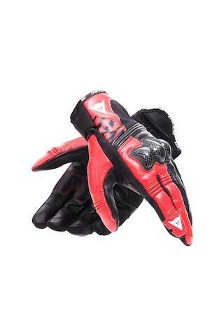 Dainese Reacto Karbon Yazlık Kısa Eldiven Siyah-lava Kırmızı