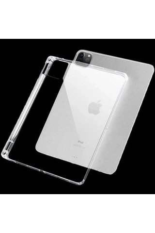 Ally Apple iPad Uyumlu Pro 11-inch 2021 - 2020 - 2018 Kalem Yerli Şeffaf Silikon Kılıf- 5775