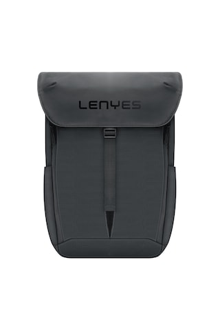 Lenyes Lb565 Dreamer Backpack Serisi Su Geçirmez Deri Tasarımlı Omuz Askılı Sırt Çantası Siyah Siyah