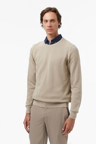 Nautica Erkek Bej Classic Fit Kazak-11578 Bej
