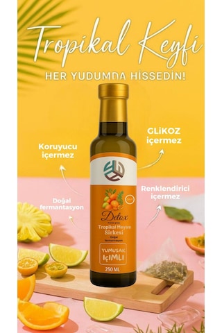 Promar  Tropikal Meyve Sirkesi 250 ML + Ananas Sirkesi 250 ML