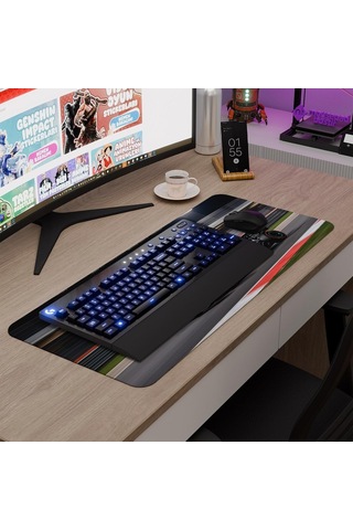 F1 Gaming Mouse Pad Kauçuk Kaymaz Taban Mousepad V5, 70x30 Xl