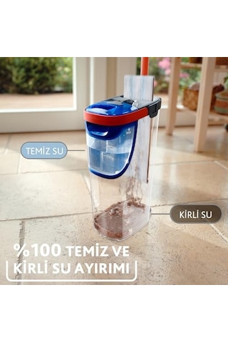Vileda H2pro%100 Kirli Ve Temiz Suyu Ayıran Temizlik Seti & Mikrofiber Mop