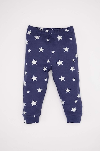DeFacto Erkek Bebek Pijama Takımı Yıldız Desenli Uzun Kollu Penye Üst Beli Lastikli Uzun Alt D6809A5NSPR160 Mor