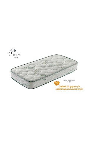Pooly Ortopedik Yaylı Bamboo Bebek Yatağı 90 x 190 CM