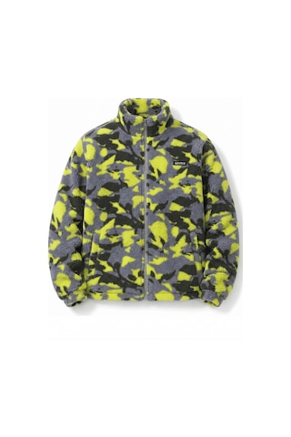 Genius Store Oversize Peluş Erkek İçi Polarlı Tam Fermuarlı Sherpa Sonbahar Kış Kadın Polar Sweatshirt Oversıze-pelus Sarı