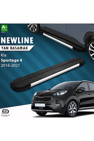 S-dizayn Kia Sportage 4 Newline Krom Yan Basamak 173 Cm 2016-2021
